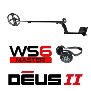 XP Deus II with 9″ Multi-Frequency Coil and WS6 Wireless Headphones