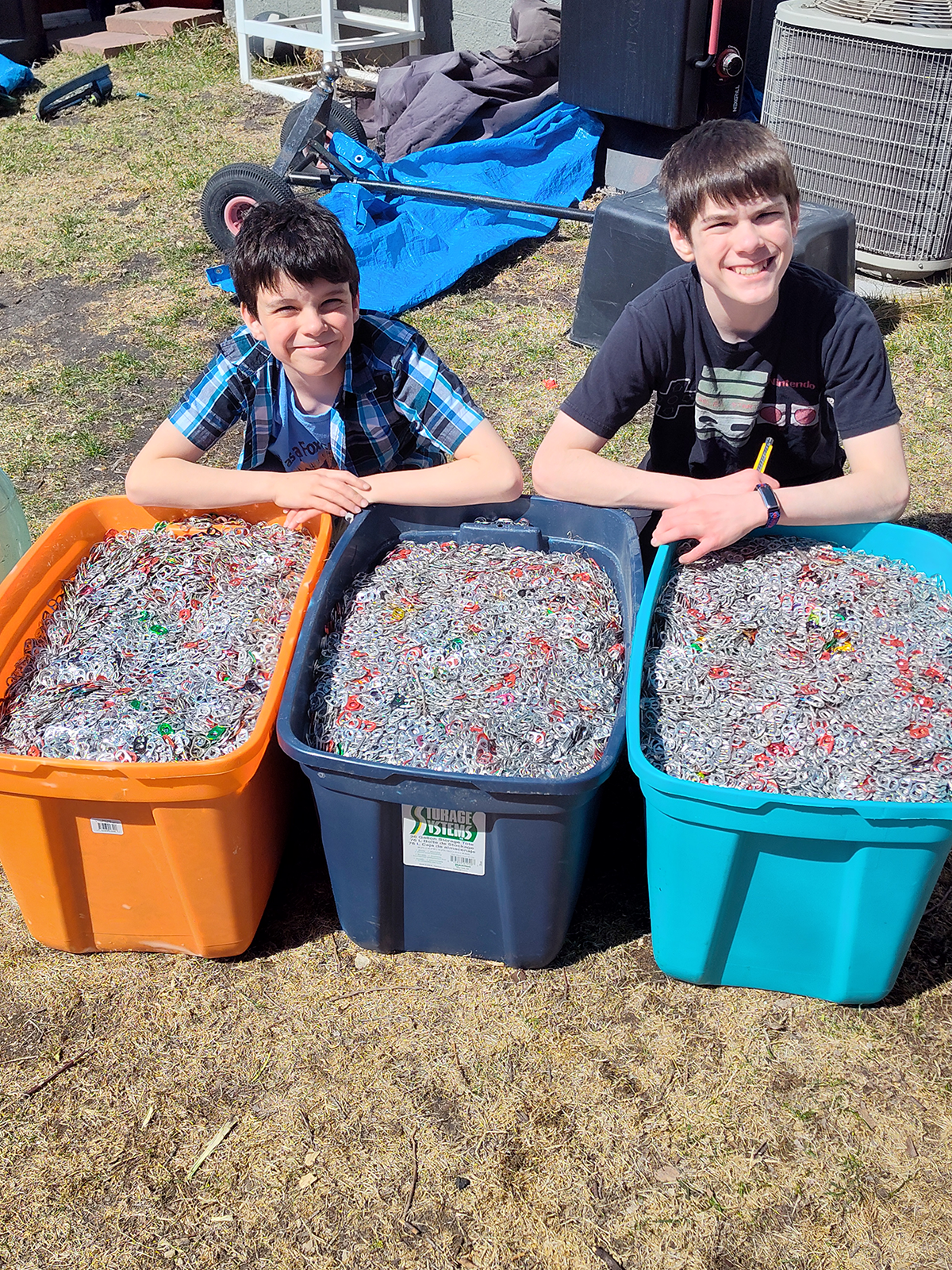 Little Digger Collecting Agency. These are how many tabs we got over the winter for wheelchairs